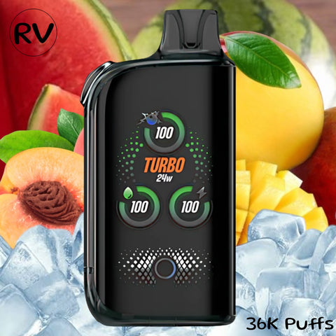 Waka Burst + ICE Blast 36K Puffs- Peach Mango Watermelon