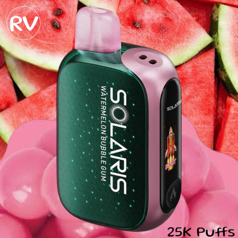 Solaris - 25,000 Puffs - Watermelon BubbleGum